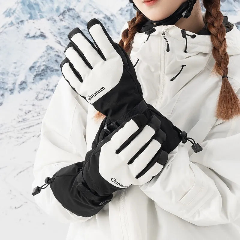 Qunature Winter-Skihandschuhe Touchscreen wasserdichte Handschuhe Schnee