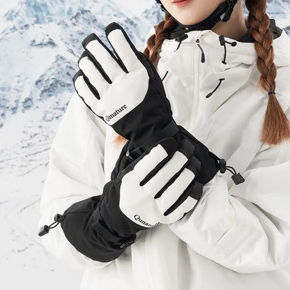 Qunature Winter-Skihandschuhe Touchscreen wasserdichte Handschuhe Schnee