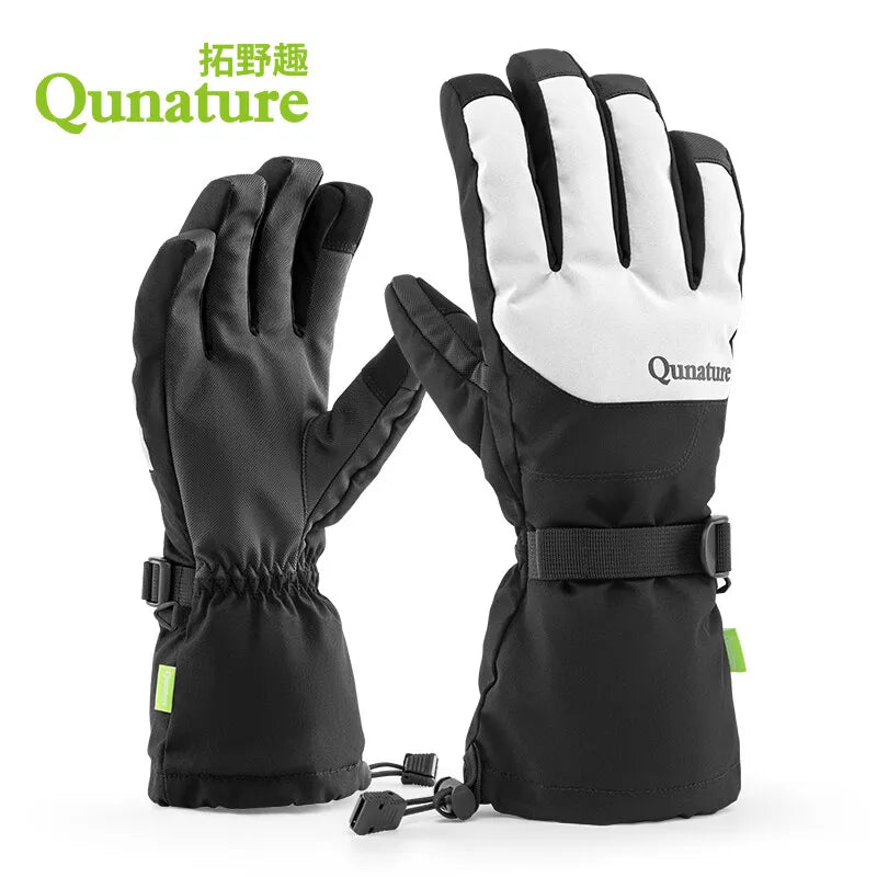 Qunature Winter-Skihandschuhe Touchscreen wasserdichte Handschuhe Schnee