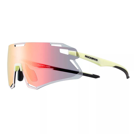 ROCKBROS Fahrradbrille HD-Gläser Brille Leicht Bequem mit Myopie Rahmen Rennrad
