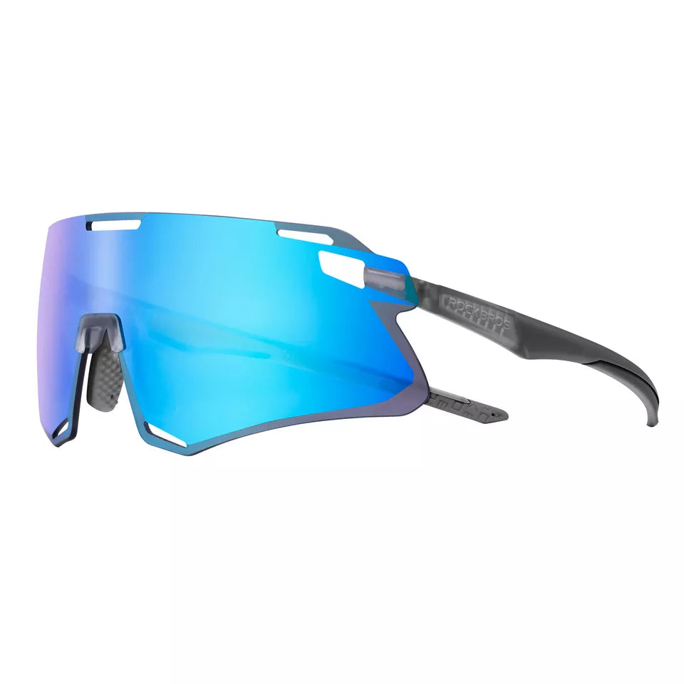 ROCKBROS Fahrradbrille HD-Gläser Brille Leicht Bequem mit Myopie Rahmen Rennrad