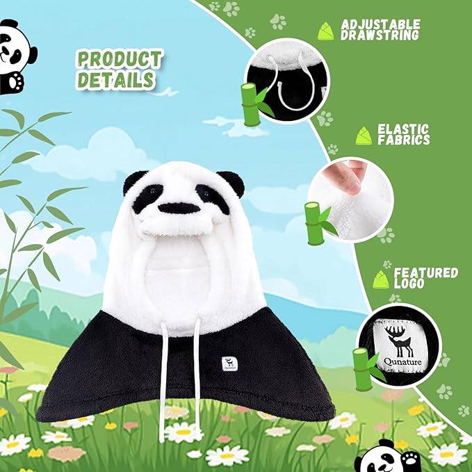 Qunature Winter Sturmhaube Skimaske für Kinder und Eltern Panda-Design Vollgesichts-Masken Balaclava für Herbst und Winter Outdoor-Aktivitäten wie Skifahren Motorradfahren Radfahren