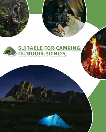 Qunature Campingzelt für 2 Personen Rucksackzelt Wasserdicht Zelt mit X-Struktur