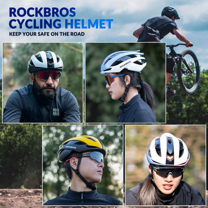 ROCKBROS Fahrradhelm Helm für Damen Herren Radhelm 4 Farbe Schutzhelm M/L 55-61 cm