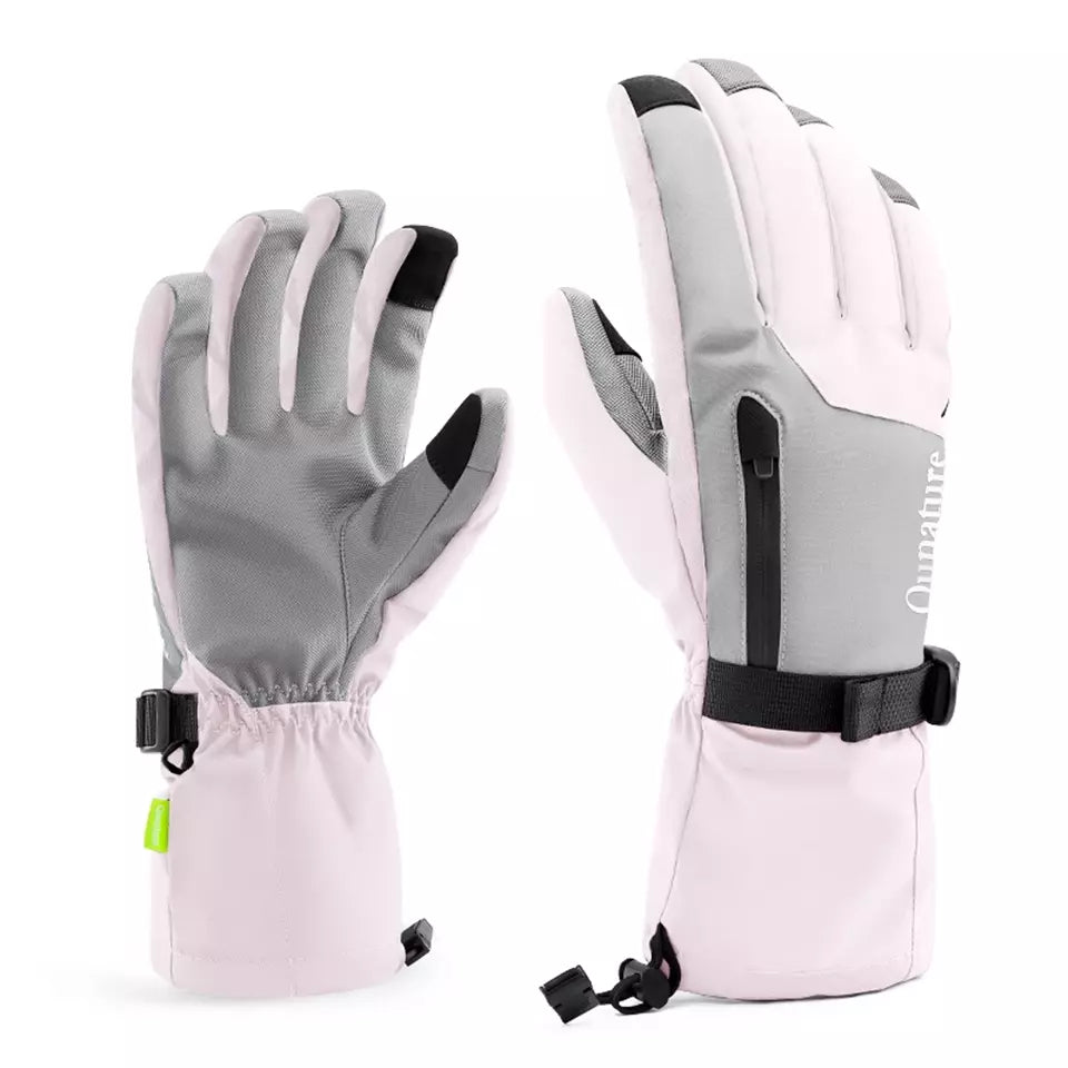 Qunature Handschuhe Winter-Ski-/Schneehandschuhe winddicht für Fahrrad/Motorrad XS- XL