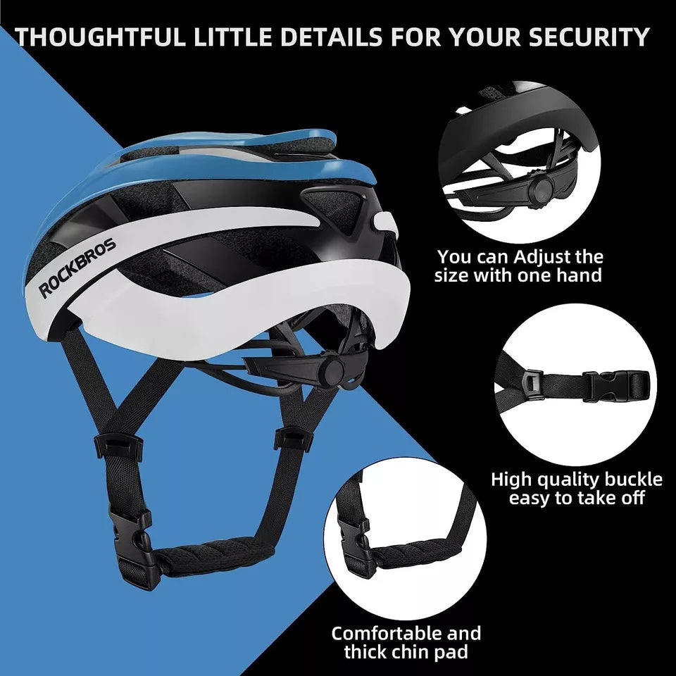 ROCKBROS Fahrradhelm Helm für Damen Herren Radhelm 4 Farbe Schutzhelm M/L 55-61 cm