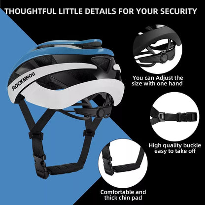 ROCKBROS Fahrradhelm Helm für Damen Herren Radhelm 4 Farbe Schutzhelm M/L 55-61 cm