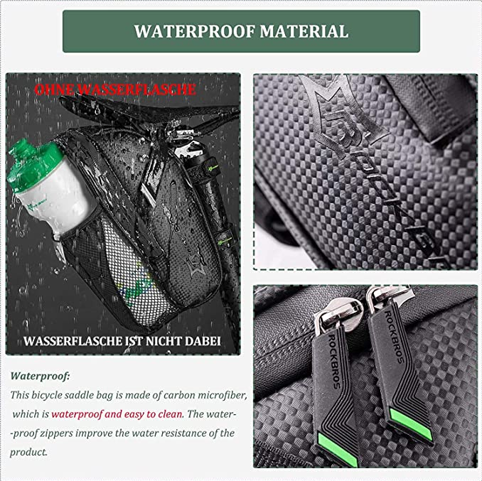 ROCKBROS C7-1 Fahrrad Satteltasche Mit Flaschenhalter Wasserdicht
