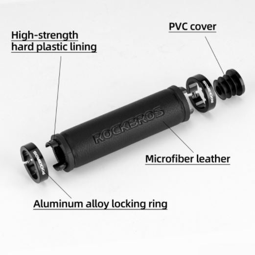 ROCKBROS Fahrradgriffe Lock-On Lenkergriffe MTB Fahrrad Anti-Rutsch Schwarz