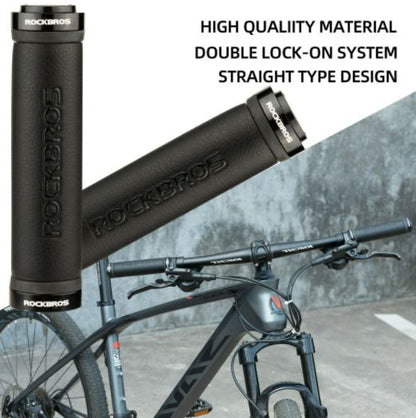 ROCKBROS Fahrradgriffe Lock-On Lenkergriffe MTB Fahrrad Anti-Rutsch Schwarz