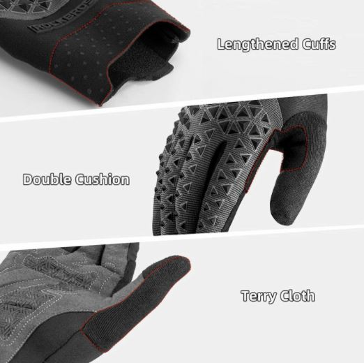 ROCKBROS Mountainbike Handschuhe Fahrradhandschuhe Touchscreen SBR M-XXL Unisex