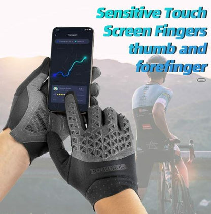 ROCKBROS Mountainbike Handschuhe Fahrradhandschuhe Touchscreen SBR M-XXL Unisex