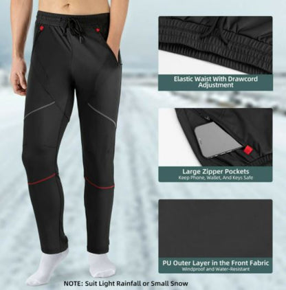 ROCKBROS Winter Fahrradhose Thermo Mountainbikehose Winddicht Radhose Langhose M-4XL