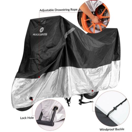 ROCKBROS Motorradgarage Motorrad Abdeckplane Rollerabdeckung Wasserdicht