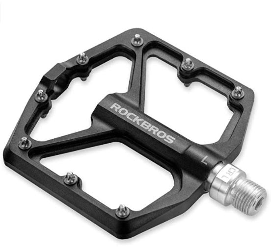 ROCKBROS Fahrradpedale Rennrad Pedale Aluminium Platform Pedale Ultraleicht Antirutsch Fahrrad Pedale 9/16 Zoll