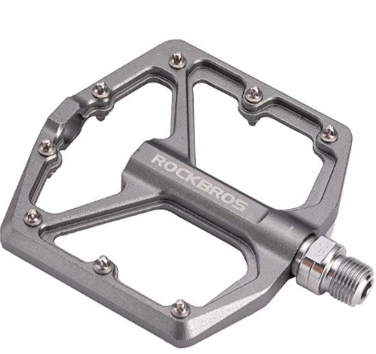 ROCKBROS Fahrradpedale Rennrad Pedale Aluminium Platform Pedale Ultraleicht Antirutsch Fahrrad Pedale 9/16 Zoll