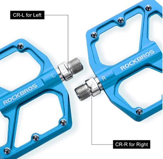 ROCKBROS Fahrradpedale Rennrad Pedale Aluminium Platform Pedale Ultraleicht Antirutsch Fahrrad Pedale 9/16 Zoll