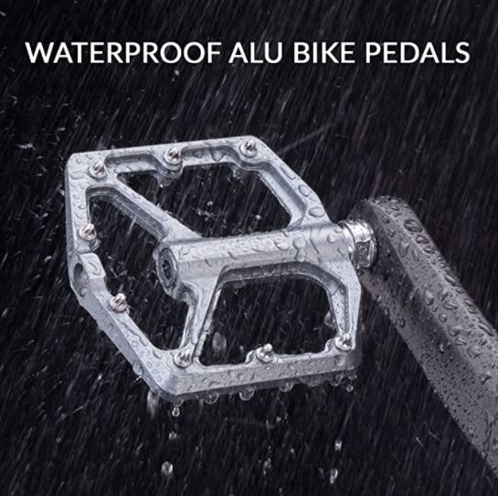 ROCKBROS Fahrradpedale Rennrad Pedale Aluminium Platform Pedale Ultraleicht Antirutsch Fahrrad Pedale 9/16 Zoll