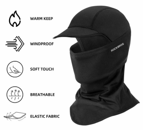 ROCKBROS Winter Sturmhaube Maske Warm Cap Mütze Fahrrad Motorradmaske