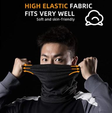 ROCKBROS Multifunktionstuch Halbe Sturmhaube Nackenwärmer Winterdicht Warm Halstuch Schlauchtuch Atmungsaktiv Gesichtsbedeckung Balaclava