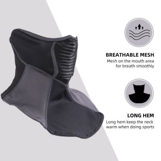 ROCKBROS Winter Sturmhaube Motorrad Halbmaske Balaclava Halstuch Fahrrad Outdoor