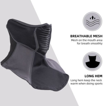 ROCKBROS Winter Sturmhaube Motorrad Halbmaske Balaclava Halstuch Fahrrad Outdoor