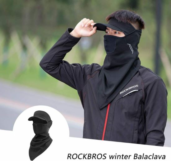 ROCKBROS Halb Sturmhaube Fahrradmaske Schlauchschal Motorrad Winddicht