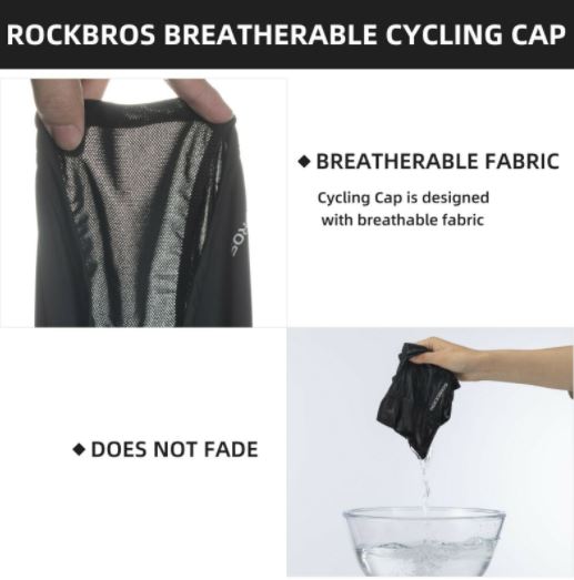 ROCKBROS Sturmhaube Atmungsaktiv Motorrad Bandana UPF50+ Sommer Eisseide