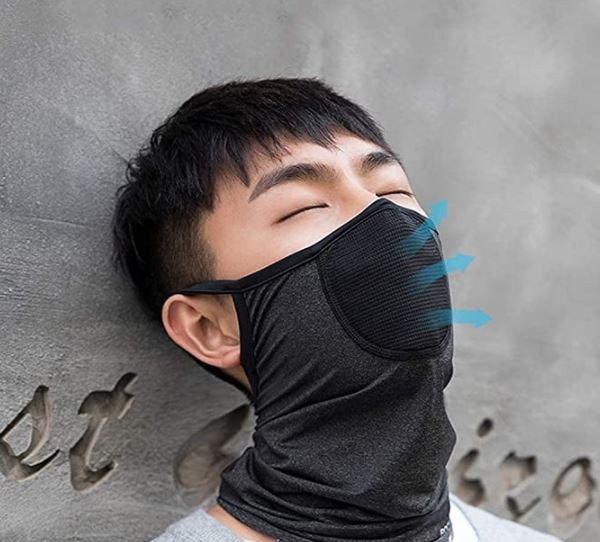 ROCKBROS Halstuch Balaclavas Schlauchtuch Hochelastisch Atmungsaktiv Multifunktionstuch UPF 50+ Kühl Radfahren Halbe Sturmhaube Herren/Damen