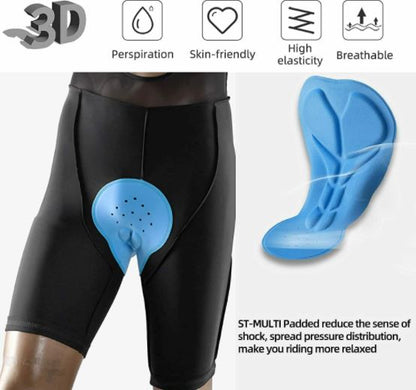 ROCKBROS Fahrradhose mit Träger Trägerhose Kurz Gepolsterte Radhose M-4XL