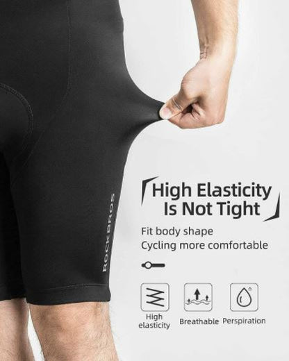 ROCKBROS Fahrradhose mit Träger Trägerhose Kurz Gepolsterte Radhose M-4XL