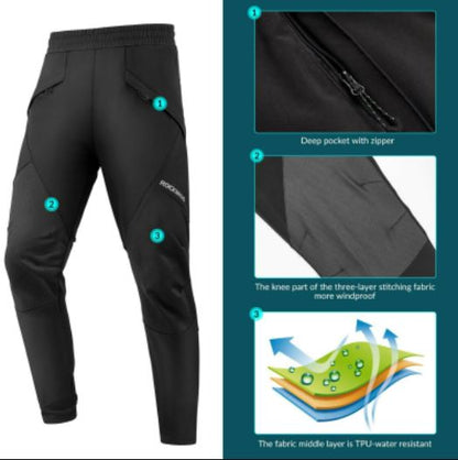 ROCKBROS Winter Hose Herren Radhose Winddicht Thermo Fahrradhose M-4XL