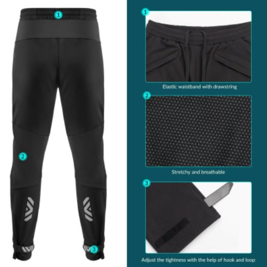 ROCKBROS Winter Hose Herren Radhose Winddicht Thermo Fahrradhose M-4XL