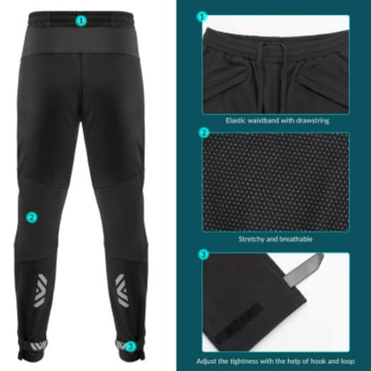 ROCKBROS Winter Hose Herren Radhose Winddicht Thermo Fahrradhose M-4XL