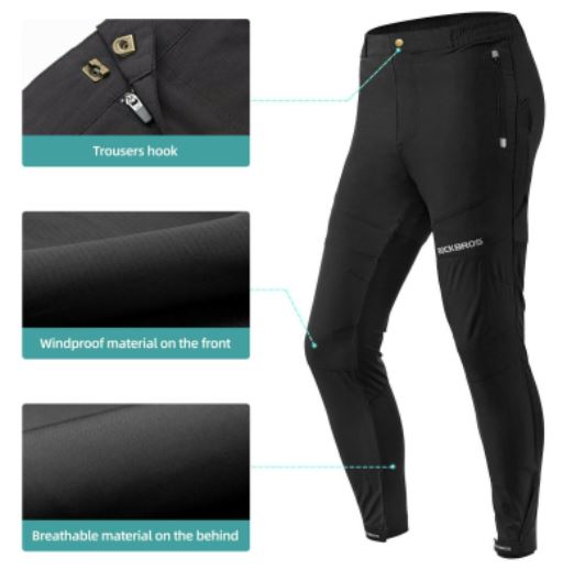 ROCKBROS Herren Radhose mit gepolsterte Rennrad kurzhose MTB Fahrradhose