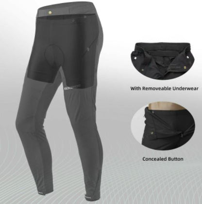 ROCKBROS Herren Radhose mit gepolsterte Rennrad kurzhose MTB Fahrradhose