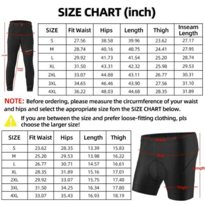 ROCKBROS Herren Radhose mit gepolsterte Rennrad kurzhose MTB Fahrradhose