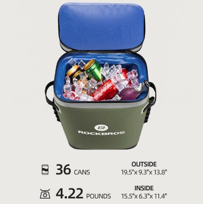 ROCKBROS 20L Kühltasche Wasserdicht Kühlbox Camping Kühlschrank Picknicktasche