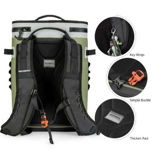 ROCKBROS 20L Kühltasche Wasserdicht Kühlbox Camping Kühlschrank Picknicktasche