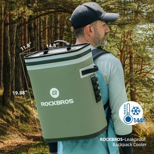 ROCKBROS 20L Kühltasche Wasserdicht Kühlbox Camping Kühlschrank Picknicktasche