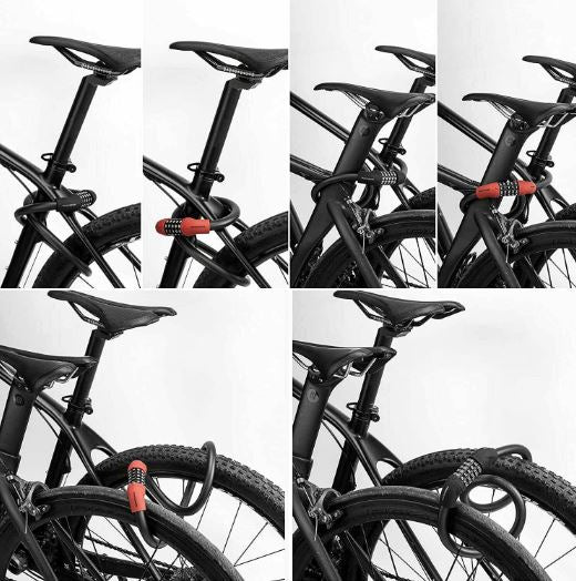 ROCKBROS Fahrrad Schloss E Bike Fünfstelliger Zahlenschloss Motorrad, Roller MTB