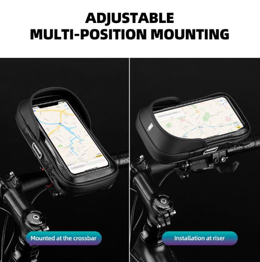 ROCKBROS Handytasche Fahrrad Rahmentasche Handyhalterung Lenkertasche für 6,2" Handy Motorrad