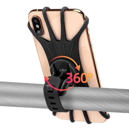 ROCKBROS Handyhalter Fahrrad 360° Drehbar Handyhalterung für 4.0-6.8" Smartphone