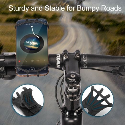 ROCKBROS Handyhalter Fahrrad 360° Drehbar Handyhalterung für 4.0-6.8" Smartphone