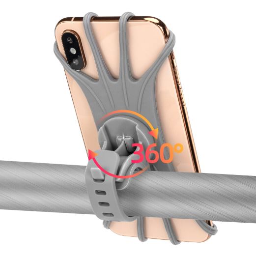 ROCKBROS Handyhalter Fahrrad 360° Drehbar Handyhalterung für 4.0-6.8" Smartphone