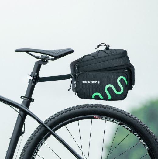 ROCKBROS Gepäckträgertasche Fahrrad Satteltasche Schnellspanner Erweiterbar 6/8L
