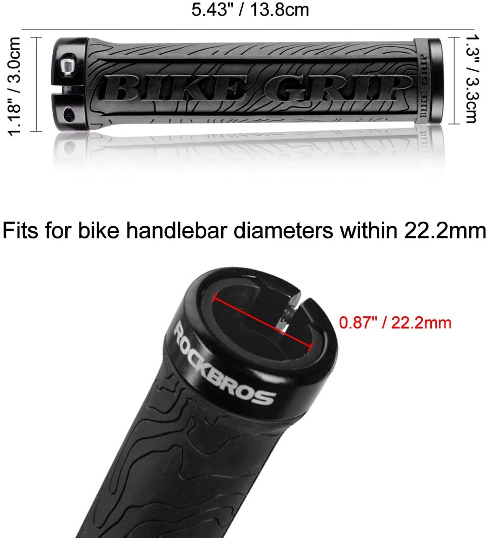 ROCKBROS Fahrrad Lenkergriffe 22mm Rutschfest