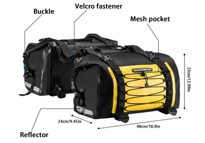 ROCKBROS AS-010 Motorradtasche Doppel Satteltaschen Wasserdicht  Ca.62L