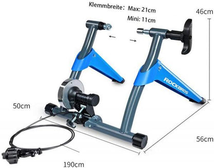 ROCKBROS Rollentrainer Heimtrainer Fahrradtrainer für Fahrrädder Kabel Kontroller 8 Stufen