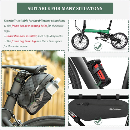 ROCKBROS C7-1 Fahrrad Satteltasche Mit Flaschenhalter Wasserdicht